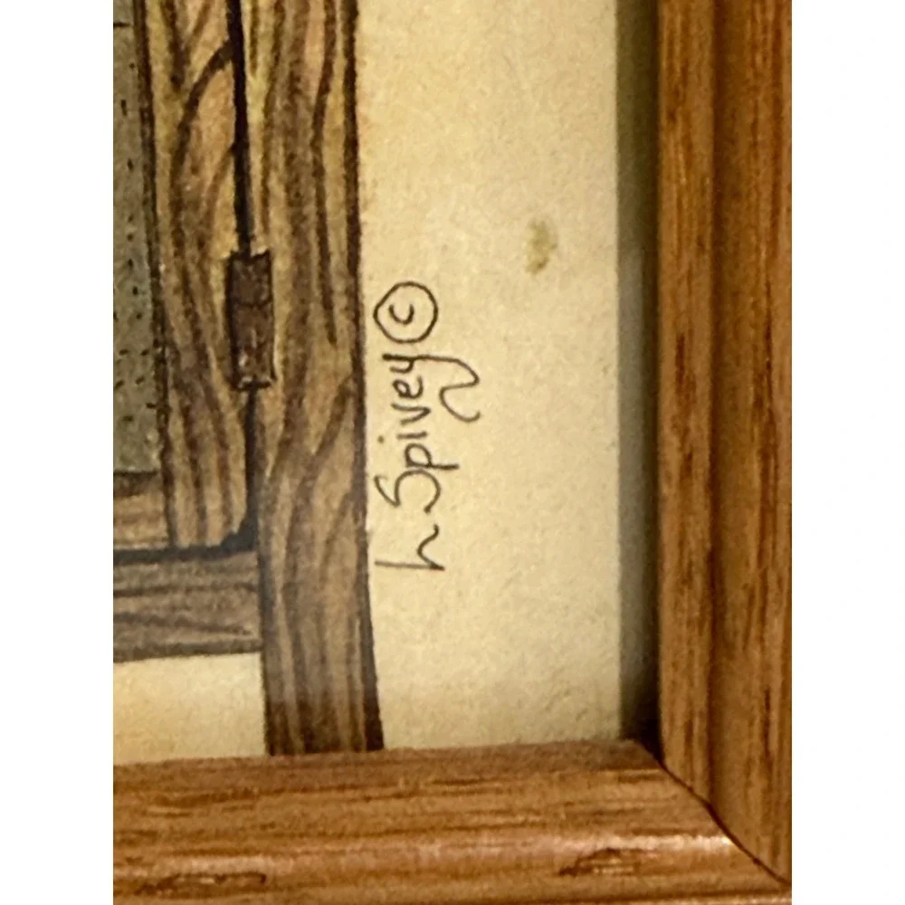 L Spivey Kitchen Rules Framed Wall Art Country Farmhouse Oak Cottagecore